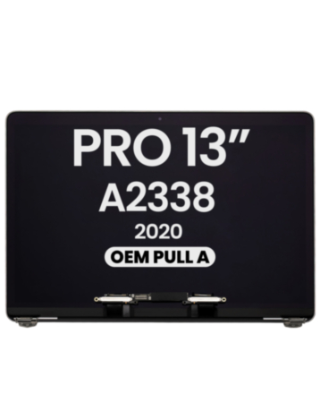MacBook Pro 13" (A2338 / Late 2020) (M1/M2) LCD Assembly (SILVER) (OEM Pull A Grade)