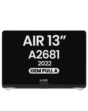 LCD Assembly (SILVER) (OEM Pull A Grade) for MacBook Air 13" (A2681 / Mid 2022)