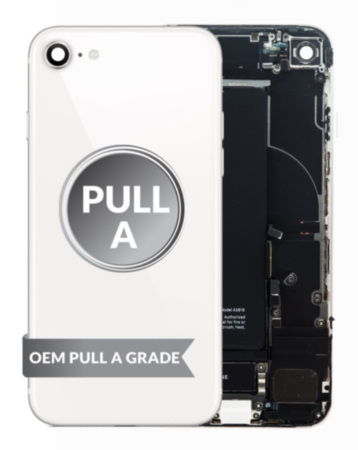Back Housing Frame with Small Components Pre-Installed for iPhone SE (2022) (STARLIGHT) (OEM Pull A Grade) (Only Ground Shipping)