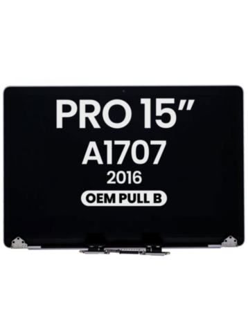MacBook Pro 15" with Touch Bar (A1707 / Late 2016) LCD Assembly (SPACE GRAY) (OEM Pull B Grade)