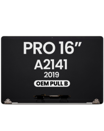 MacBook Pro 16" (A2141 / Mid 2019) LCD Assembly (SPACE GRAY) (OEM Pull B Grade)