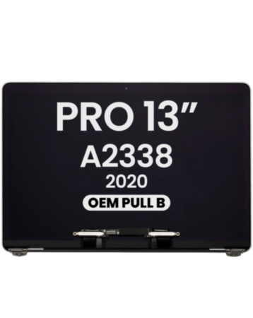 MacBook Pro 13" (A2338 / Late 2020) (M1/M2) LCD Assembly (SPACE GRAY) (OEM Pull B Grade)