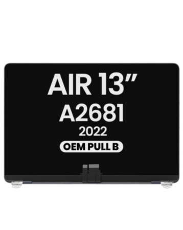 LCD Assembly (MIDNIGHT) (OEM Pull B Grade) for MacBook Air 13" (A2681 / Mid 2022)