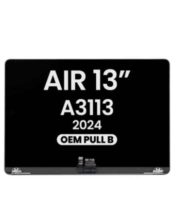 LCD Assembly for MacBook Air 13" (A3113 / 2024) (OEM Pull B Grade) (SPACE GRAY)