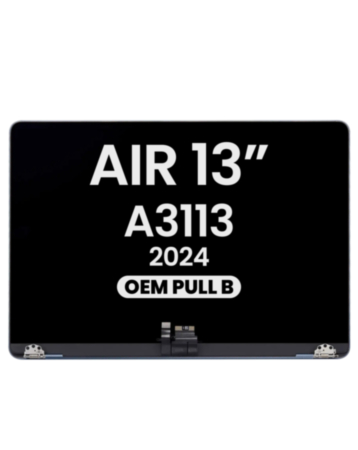 LCD Assembly for MacBook Air 13" (A3113 / 2024) (OEM Pull B Grade) (MIDNIGHT)