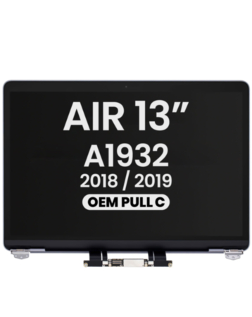 LCD Assembly for MacBook Air 13" A1932 (2018-2019) (OEM Pull C Grade) (SPACE GRAY)
