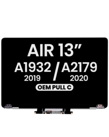 LCD Assembly (SPACE GRAY) (OEM Pull C Grade) for MacBook Air 13" Retina (A1932 / Mid 2019) (A2179 / Early 2020)