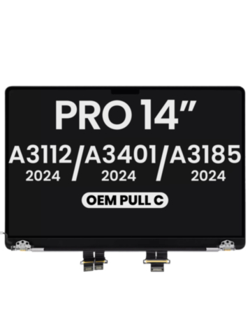 LCD Assembly (Glossy) (SILVER) for MacBook Pro 14" (A3112 / A3401 / A3185) (Late 2024) (OEM Pull C Grade)