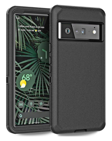 Heavy Duty Case for Google Pixel 6 Pro (BLACK) (Only Ground Shipping)