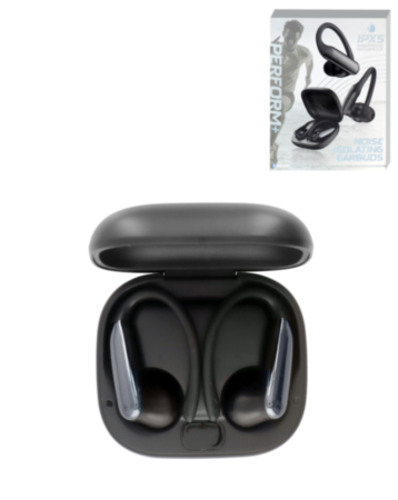 PERFORM + IPX5 Sport Wireless Earbuds (BLACK) (Only Ground Shipping)