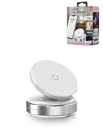 Ultra Vacuum Suctioon Cup Magnetic Car Mount - WHITE (Only Ground Shipping)