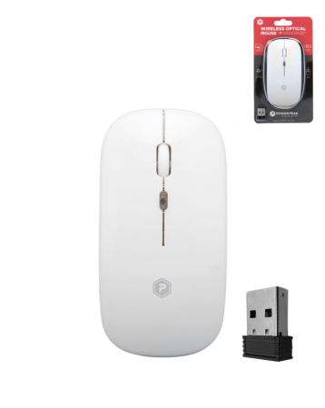 PowerPeak - Wireless Optical Mouse (2.4ghz) - (WHITE) (Only Ground Shipping)