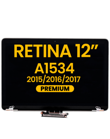 LCD Assembly (SPACE GRAY) (Premium) for MacBook Retina 12" (A1534 / Early 2015 / Early 2016 / Mid 2017)