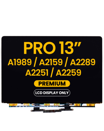 LCD Display Only (Premium) for MacBook Pro 13" / Pro 13" Retina (A1989 / A2159 / A2289 / A2251 / A2259) (All Years)