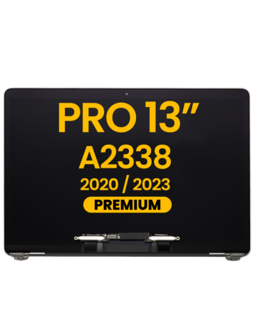 LCD Assembly (SILVER) (Premium) for MacBook Pro 13" (A2338 / Late 2020 / Late 2023) (M1 / M2)