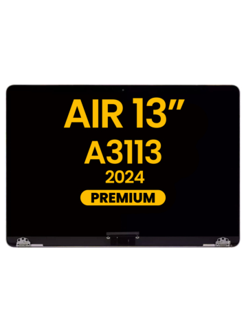 LCD Assembly (SPACE GRAY) (Premium) for MacBook Air 13" (A3113 / 2024)
