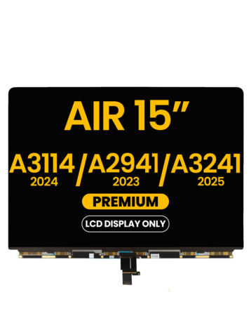 LCD Display Only for Macbook Air 15" (A3114 / 2024) / (A2941 / Mid 2023) / (A3241 / 2025)