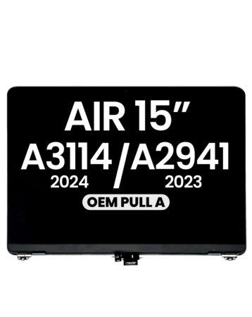 LCD Assembly (SILVER) (OEM Pull A Grade) for Macbook Air 15" (A3114 / 2024) / (A2941 / Mid 2023)