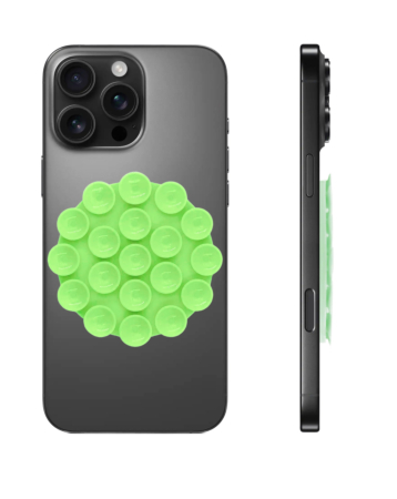 Silicone Suction Cup Phone Holder - GREEN (Only Ground Shipping)