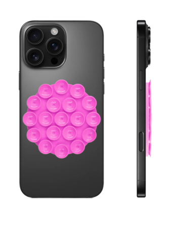 Silicone Suction Cup Phone Holder - PINK (Only Ground Shipping)