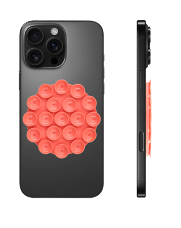 Silicone Suction Cup Phone Holder - RED (Only Ground Shipping)