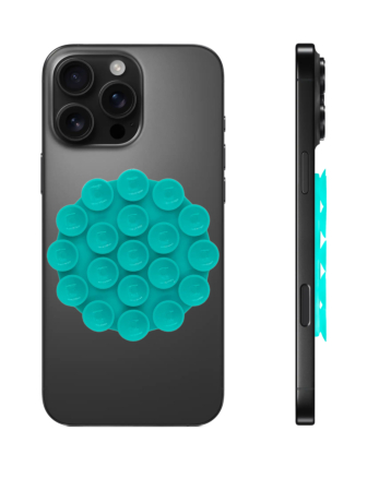 Silicone Suction Cup Phone Holder - TEAL (Only Ground Shipping)