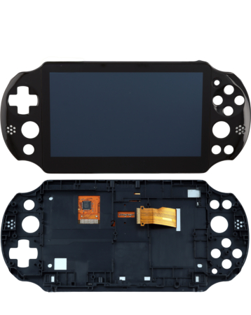 LCD Assembly with Frame for PlayStation Vita 2000 (BLACK)