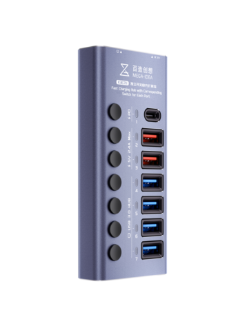 QianLi Mega-Idea K367H 7 Port Fast Charging USB Hub (Not Returnable)