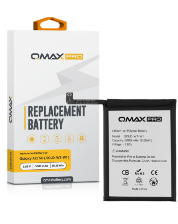 QMAX Pro Replacement Battery for Galaxy A22 5G (A226) / A04 (A045) / A04E (A042) / A14 (A145) / A14 5G (A146) (5000 mAh) (SCUD-WT-W1) (Only Ground Shipping)