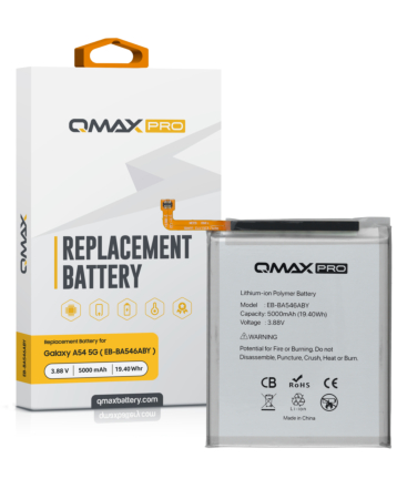 QMAX Pro Replacement Battery for Galaxy A24 4G (A245) / A34 5G (A346) / A54 5G (A546) (5000 mAh) (EB-BA546ABY) (Only Ground Shipping)