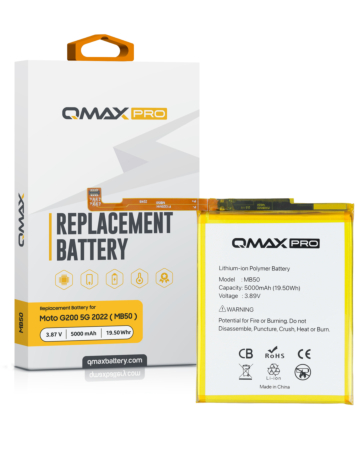 QMAX Pro Replacement Battery for Motorola Edge 5G (XT2141) / Edge S30 / G200 5G (XT2175) (5000 mAh) (MB50) (Only Ground Shipping)