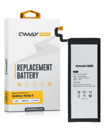 QMAX Pro Replacement Battery for Galaxy Note 5 (3000 mAh) (EB-BN920ABE) (Only Ground Shipping)