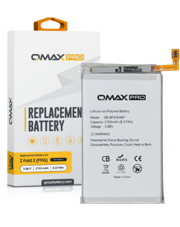 QMAX Pro Main Battery for Galaxy Z Fold 2 F916 (2155 mAh) (EB-BF916ABY) (Only Ground Shipping)