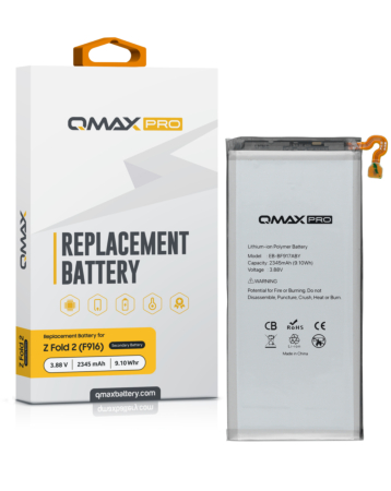 QMAX Pro Secondary Battery for Galaxy Z Fold 2 F916 (2345 mAh) (EB-BF917ABY) (Only Ground Shipping)