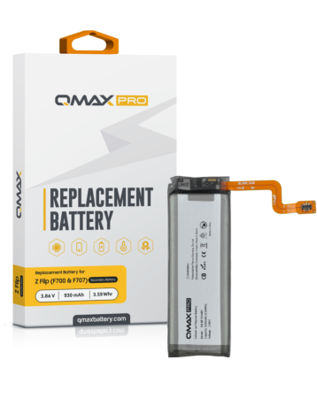 QMAX Pro Secondary Battery for Galaxy Z Flip 4G F700 (930 mAh) (EB-BF701ABY) (Only Ground Shipping)