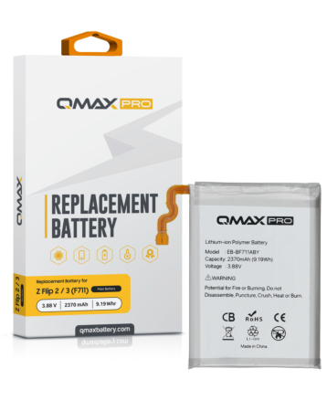 QMAX Pro Main Battery for Galaxy Z Flip 3 F711 (2370 mAh) (EB-BF711ABY) (Only Ground Shipping)