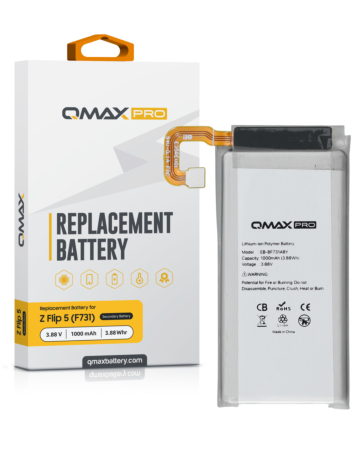 QMAX Pro Secondary Battery for Galaxy Z Flip 5 F731 (2700 mAh) (EB-BF732ABY) (Only Ground Shipping)