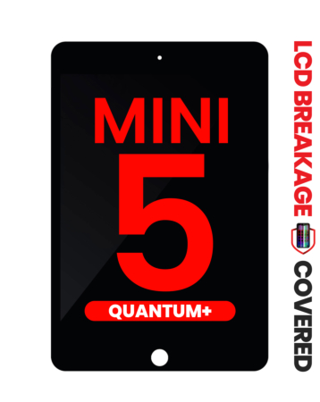 Quantum+ iPad Mini 5 LCD Assembly (BLACK) (Sleep / Wake Sensor Flex Pre-Installed) (Exclusive LCD Brakage Warranty)