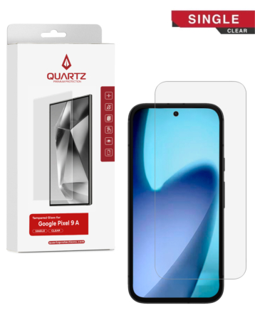 QUARTZ Clear Tempered Glass for Google Pixel 9A (Single Pack)