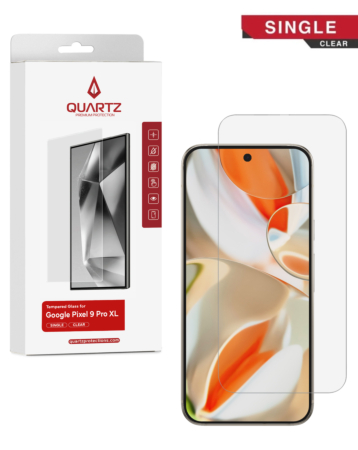 QUARTZ Clear Tempered Glass for Google Pixel 9 Pro XL (Single Pack)