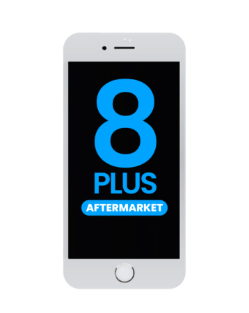LCD Assembly with Steel Plate for iPhone 8 Plus (WHITE) (Aftermarket / QV6)
