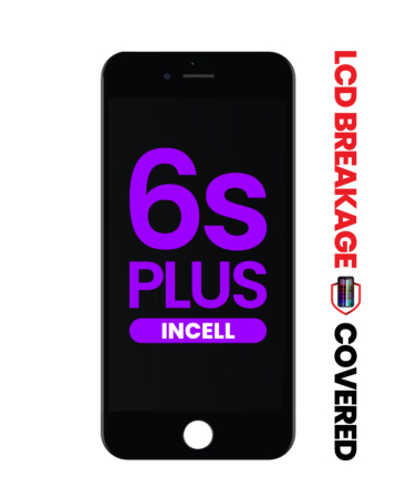 LCD Assembly with Steel Plate for iPhone 6S Plus (BLACK) (Aftermarket Incell / QV7) (Exclusive LCD Breakage)