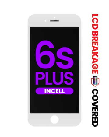 LCD Assembly with Steel Plate for iPhone 6S Plus (WHITE) (Aftermarket Incell / QV7) (Exclusive LCD Breakage)