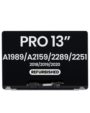 LCD Assembly (SPACE GRAY) (Refurbished) for MacBook Pro 13" (A1989 / Late 2018 / Early 2019) (A2159 / Mid 2019）(A2289 / A2251 / Mid 2020)