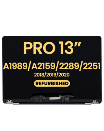 LCD Assembly (SPACE GRAY) (Refurbished) for MacBook Pro 13" (A1989 / Late 2018 / Early 2019) (A2159 / Mid 2019）(A2289 / A2251 / Mid 2020)