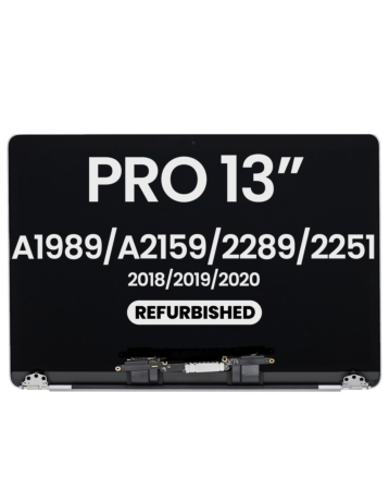 LCD Assembly (SILVER) (Refurbished) for MacBook Pro 13" (A1989 / Late 2018 / Early 2019) (A2159 / Mid 2019) (A2289 / A2251 / Mid 2020)