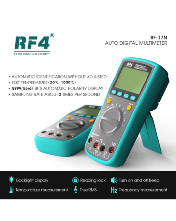 Multimeter Rf4 RF4 RF-17N Digital Smart Multi-function Multimeter (Not Returnable)