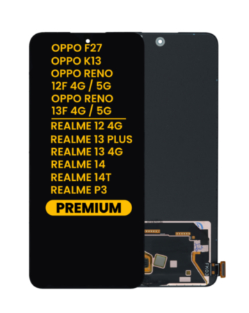 OLED Assembly without Frame for Oppo Reno 12F 4G / 5G / Realme 12 4G / Realme 13 Plus / Oppo F27 / Realme 13 4G / Realme 14T / Realme 14 / Realme P3 / Oppo Reno 13F 4G / 5G / Oppo K13 (Premium)