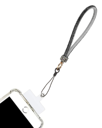 Diamond Bracelet Phone Lanyard Wristbands - BLACK (Only Ground Shipping)