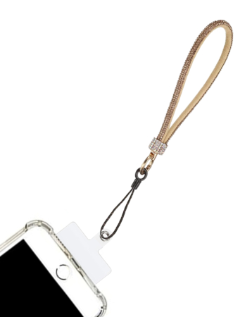 Diamond Bracelet Phone Lanyard Wristbands - ROSE GOLD (Only Ground Shipping)